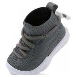 JIASUQI Toddler High Top Sneakers, Barefoot 23