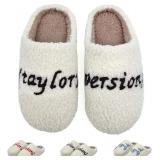 Taylor Slippers, 1989 Blue, Fuzzy Indoor Kids Size 30-31