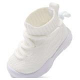 JIASUQI Toddler Shoes Boys Slip-On White 8