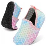 Lefflow Toddler Water Shoes Quick Dry Beach Socks Size 4.5-5.5