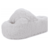 Fuzzy Slippers Cross Band Size 38-39