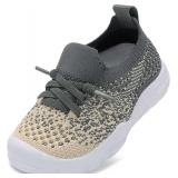 FEETCITY Toddler Wide Shoes Lightweight Slip-On Size 8