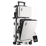 Travelarim 2-Piece Hard Luggage Set White Online Retail: $111