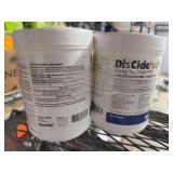 LOT OF 2 Palmero Health Care DisCide Ultra Disinfecting Towelettes 160ct Container