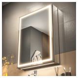 LED Lighted Bathroom Mirror Cabinet with USBs