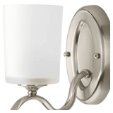 Inspire 1-Light Brushed Nickel Bath Sconce