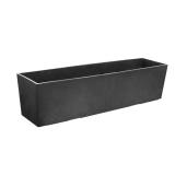 Sonata 6 in.: 24 in. W Slate Self-Watering Planter