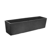 Sonata 6 in.: 24 in. W Slate Self-Watering Planter