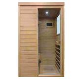 Moray 1-Person Indoor Hemlock Sauna with 6 FIR