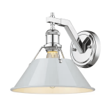 Orwell 10 in. 1-Light Chrome Wall Sconce