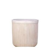 12 in. Sandstone Fiber Stone Linea Cylinder