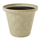 22 in. Frenchboro Antique Planter, Cream Resin