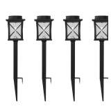 Braxton 20-Lumen Black LED Solar Path Light (4)