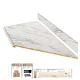 Laminate Countertop Kit: Calcutta Marble Edge