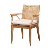 Storsel Natural Rattan and Teak Wood Dining Chair