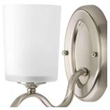 Inspire 1-Light Brushed Nickel Bath Sconce