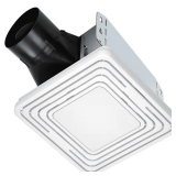 Roomside White 50 CFM Exhaust Fan with Light