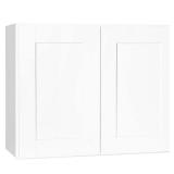Shaker 30 in. Wall Cabinet Satin White w/ Shelf