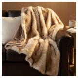 Hyde Lane Faux Fur Throw Blanket - 50x60