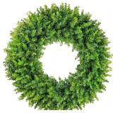 PLANT'D 24in Boxwood Wreaths for Front Door