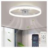 20' Ceiling Fan, Light, Flush Mount, Dimmable