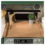 Noodle Board Stove Cover, Bamboo Walnut