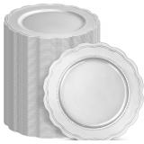 YMHPRIDE 100-Silver Charger Plates 13'