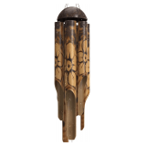 Rustic Bamboo Wind Chimes - Outdoor Decor