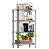 1000 lbs 4 Tier Shelf Metal Storage Shelves 11.8'D