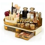 Makeup Organizer with Dual Drawers, Large Capacity