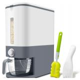 Rice Dispenser 22-25 Lbs, Cereal Storage Grey