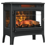 Duraflame 3D Black Infrared Fireplace Stove