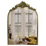 Antique Baroque Vanity Mirror 22x15in, Gold