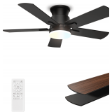 Flush Mount Ceiling Fan with Lights 42'