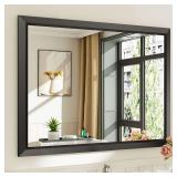 40x30' Black Bath Mirror, Tempered Glass