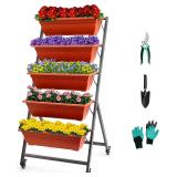 EDOSTORY 4.5 Ft Vertical Garden Planter Set