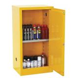 Flammables Safety Cabinet: 12 gal, 0 Drums, Yellow