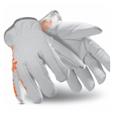 HEXARMOR Leather Safety Gloves, ANSI A7