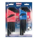 Eklind Hex Key Set: Metric & SAE, 22 pcs