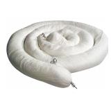 SPILLTECH Absorbent Boom 8in x 20ft, White, 2PK