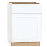 Hampton Satin White Raised Panel Base Cabinet