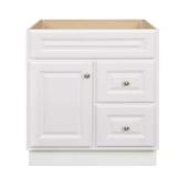 Hampton 30 in. Bath Vanity Cabinet White