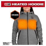 Women's M12 12V Li-Ion Heated Jacket Hoodie Kit