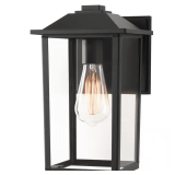 PRIVATE BRAND UNBRANDED 12in Black Outdoor Lantern