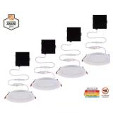 Slim Baffle 6' LED Recessed Kit (4-Pack)