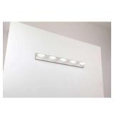 40.94in 5-Light Nickel Vanity Light