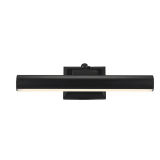 1-Light Black LED Wall Sconce Light