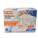 13 Gal Fresh Scented Kitchen Trash Bags (200)