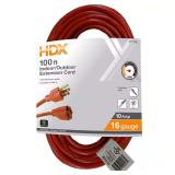 HDX 100 ft 16/3 Extension Cord, Indoor/Outdoor