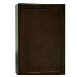Shaker 24x36x12 in Wall Kitchen Cabinet, Java